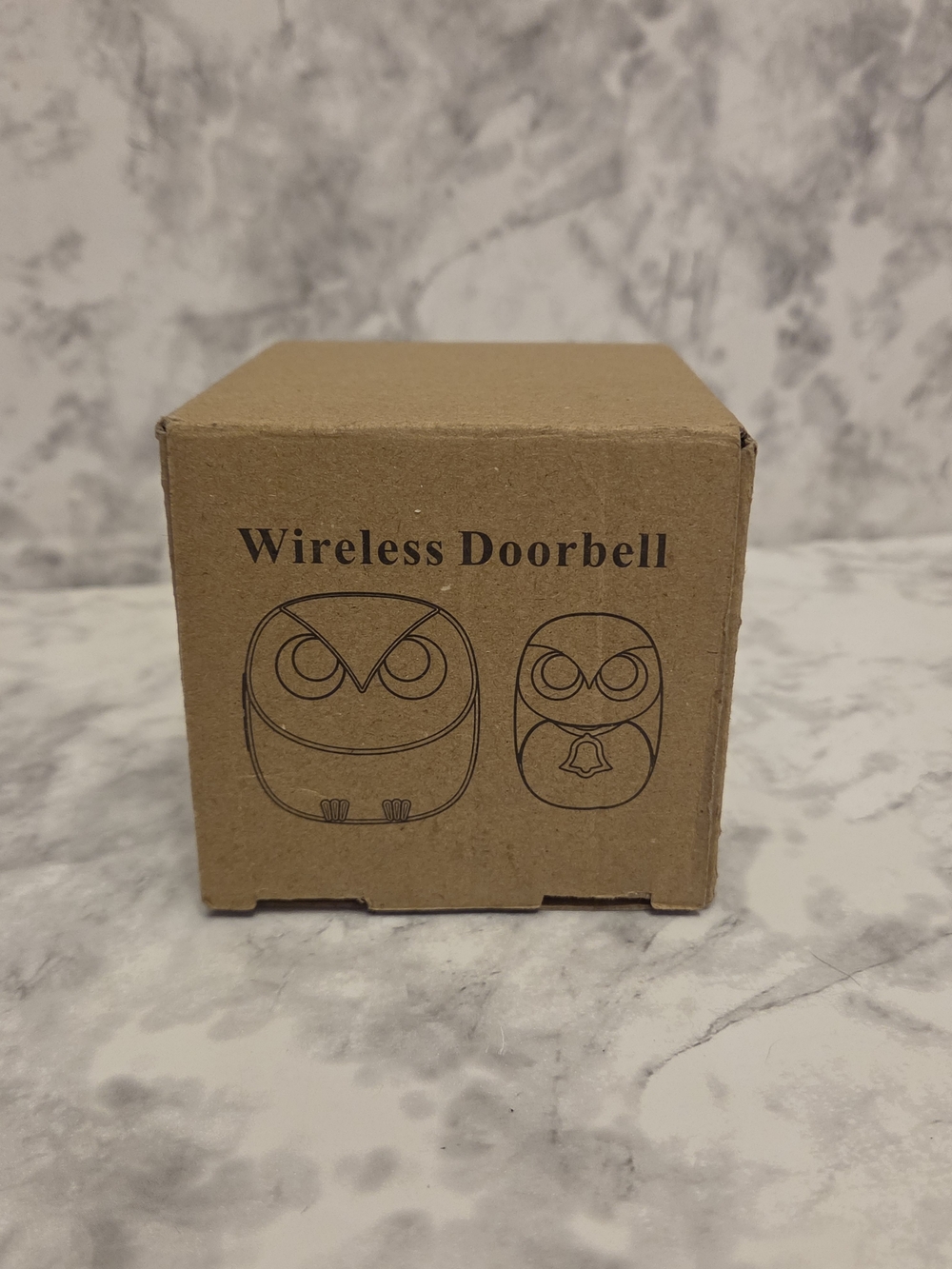 Wireless Doorbell, Cute Owl Doorbell - 1 Receiver + 1 Transmitter, Black